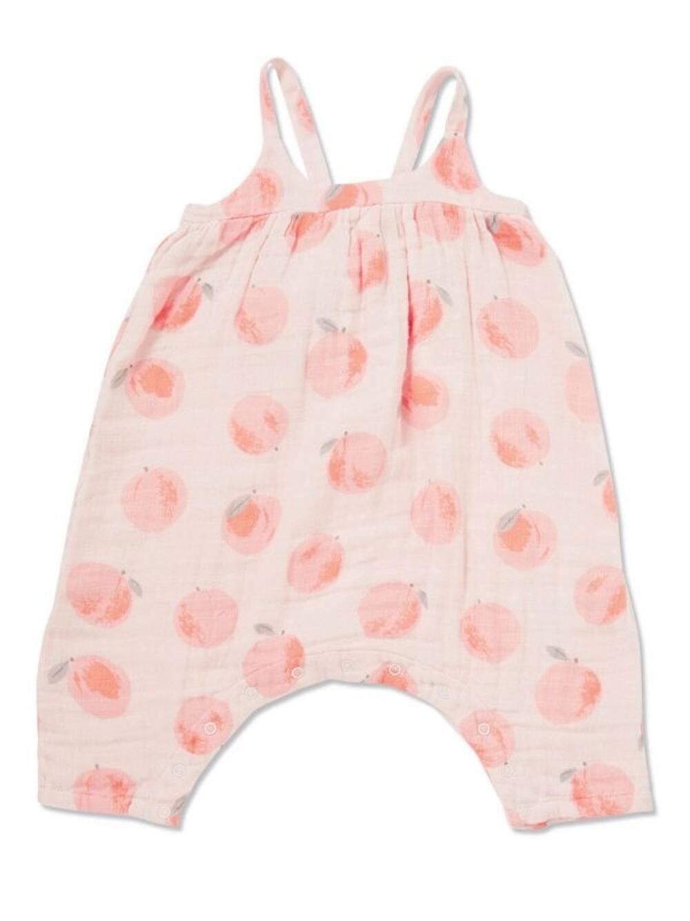NWT Angel Dear 18/24M Muslin Peach Bowback Romper